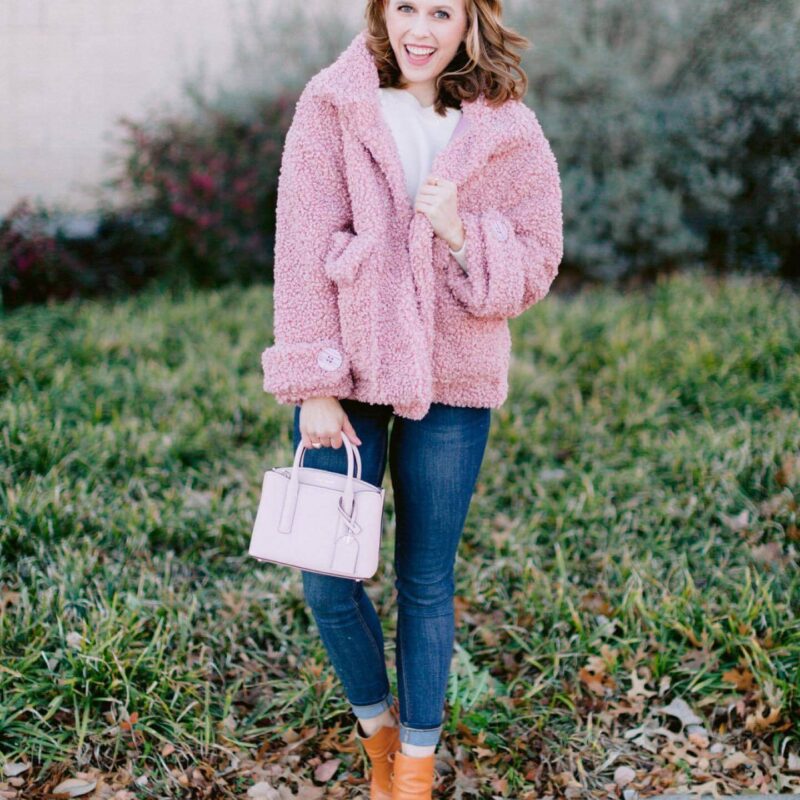 Oversized Faux Shearling Coat Womens