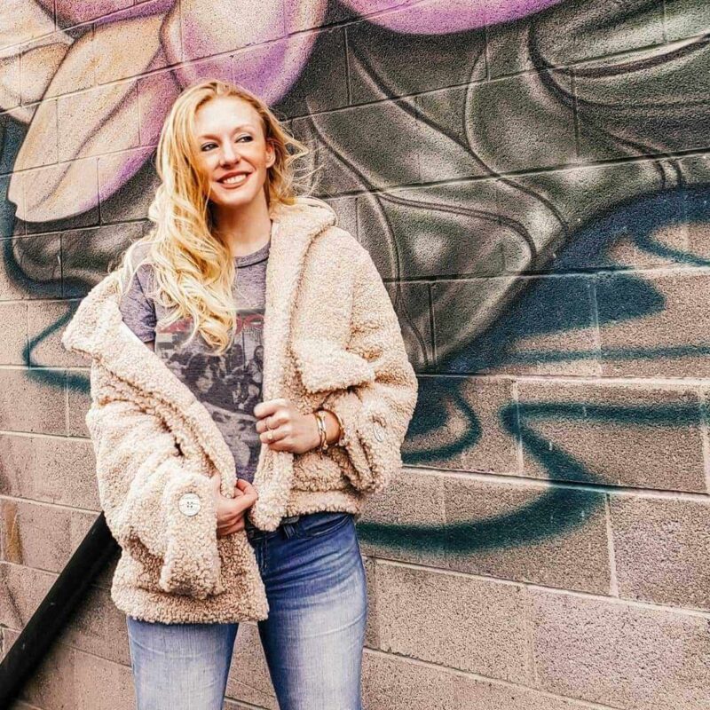 Oversized Faux Shearling Coat Womens