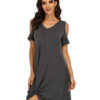 Off Shoulder T-Shirt Dress For Women
