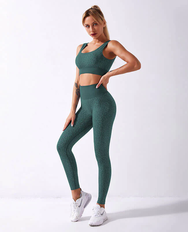 High Waisted Leggings With Tummy Control Yoga Set