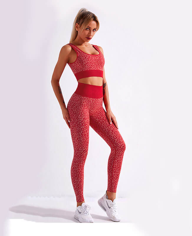 High Waisted Leggings With Tummy Control Yoga Set