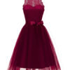 Women's A-line Lace Bridesmaid Dress