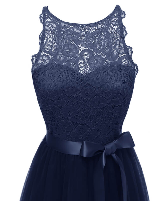 Women's A-line Lace Bridesmaid Dress