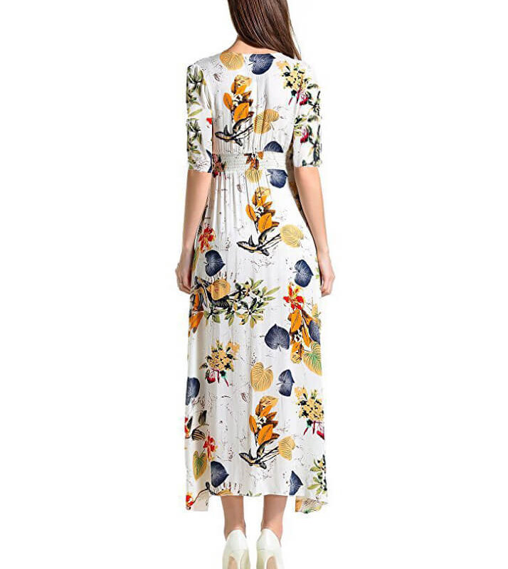 Vintage Style Long Sleeve Bohemian Dress