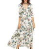 Vintage Style Long Sleeve Bohemian Dress