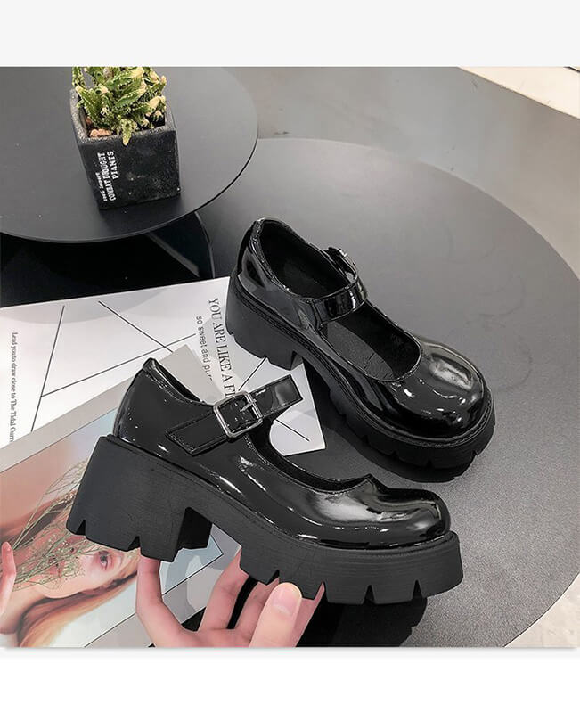Lolita Shoes Women Vintage High Heel Platform Shoes