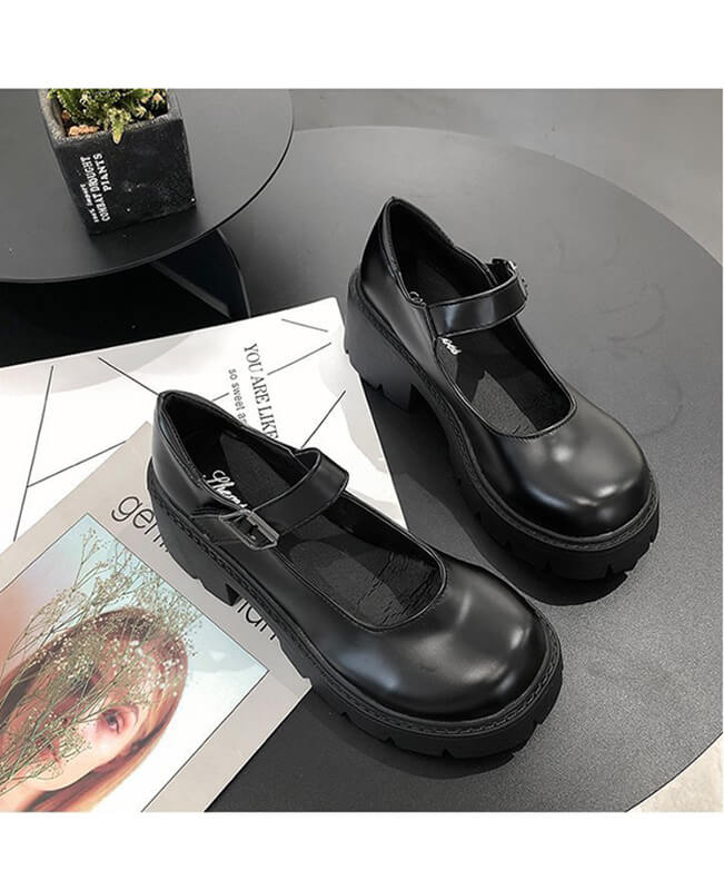 Lolita Shoes Women Vintage High Heel Platform Shoes