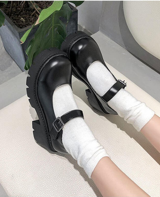 Lolita Shoes Women Vintage High Heel Platform Shoes