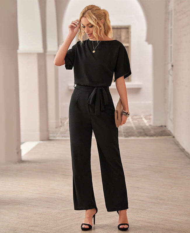 Black Wide Leg Jumpsuit