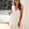 Short Sleeve Prom Floral Lace Dress