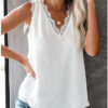 Summer V Neck Strappy Tank Top Sleeveless Loose Blouse