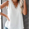 Summer V Neck Strappy Tank Top Sleeveless Loose Blouse