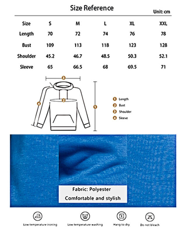 Men's Loose Hoodie Long Sleeve Sweatshirt