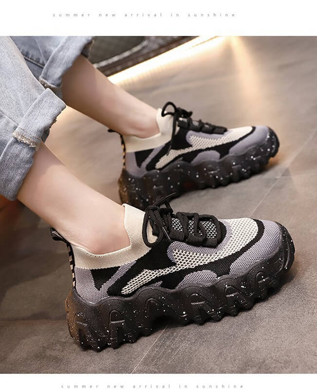 Women Breathablem Platform Sneaker Sport Casual Running Shoes
