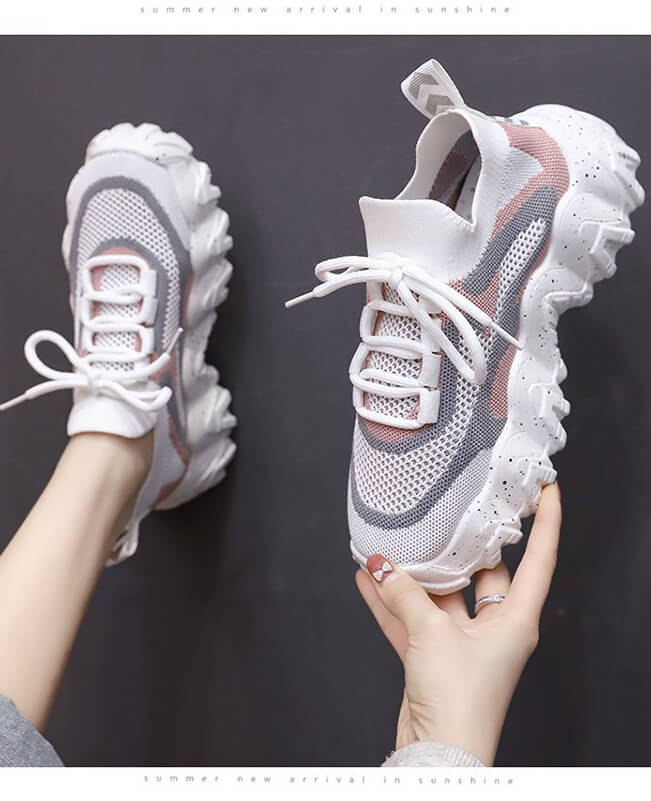 Women Breathable Platform Sneaker Sport Casual Running Shoes