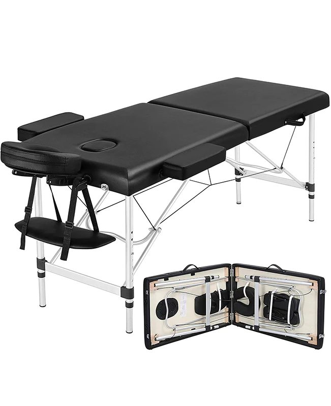 2 Sections Portable Massage Table SPA Bed