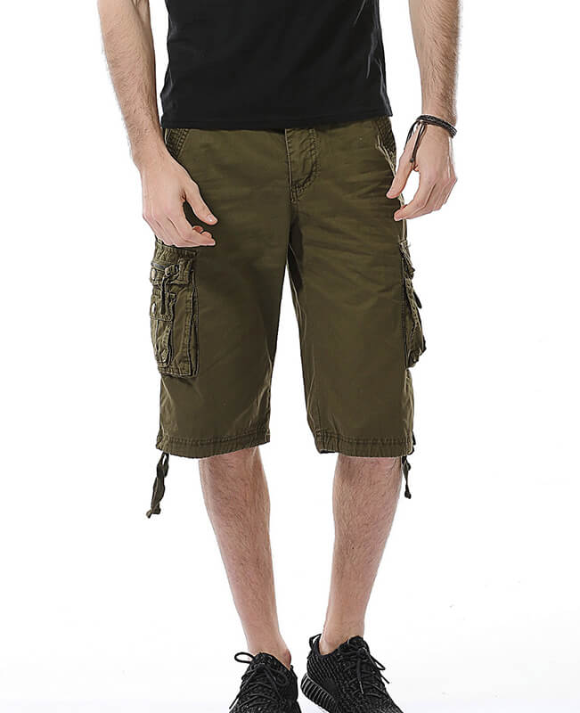Multi Pocket Casual Camo Cargo Shorts Men Working Shorts