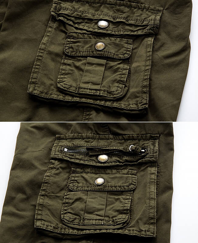 Multi Pocket Casual Camo Cargo Shorts Men Working Shorts