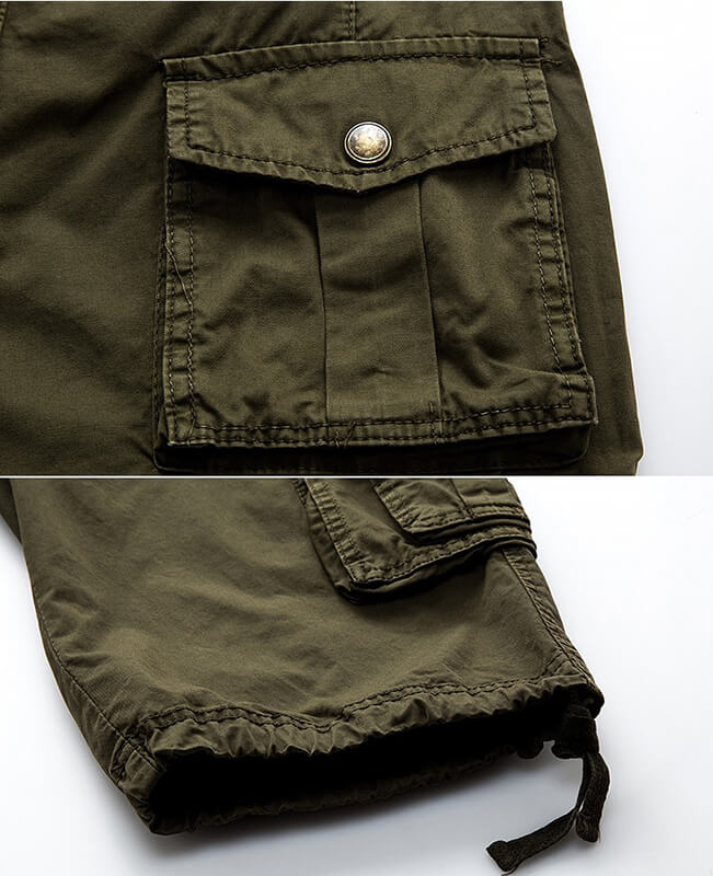 Multi Pocket Casual Camo Cargo Shorts Men Working Shorts