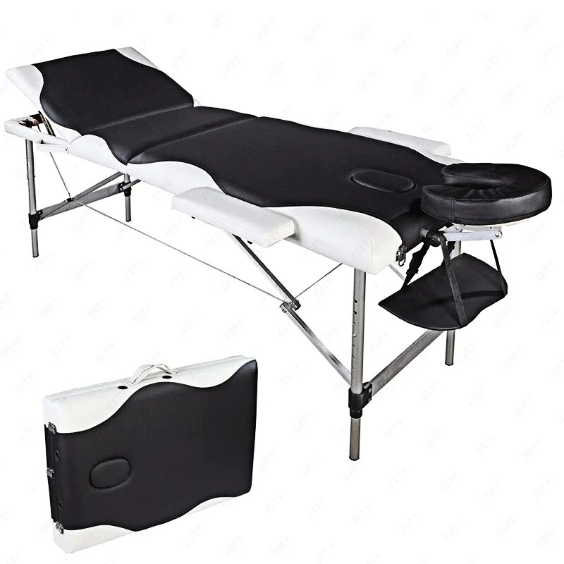 3 Sections Lightweight Portable Massage Table Folding Massage Bed