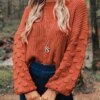 Women's Loose Oversized Knitted Pullover Sweater Tops