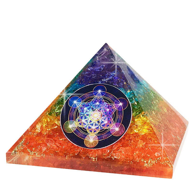 7 Chakras Crystal Orgone Pyramid Wholesale