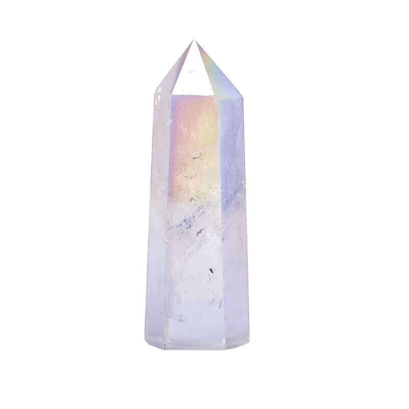 angel aura clear quartz tower
