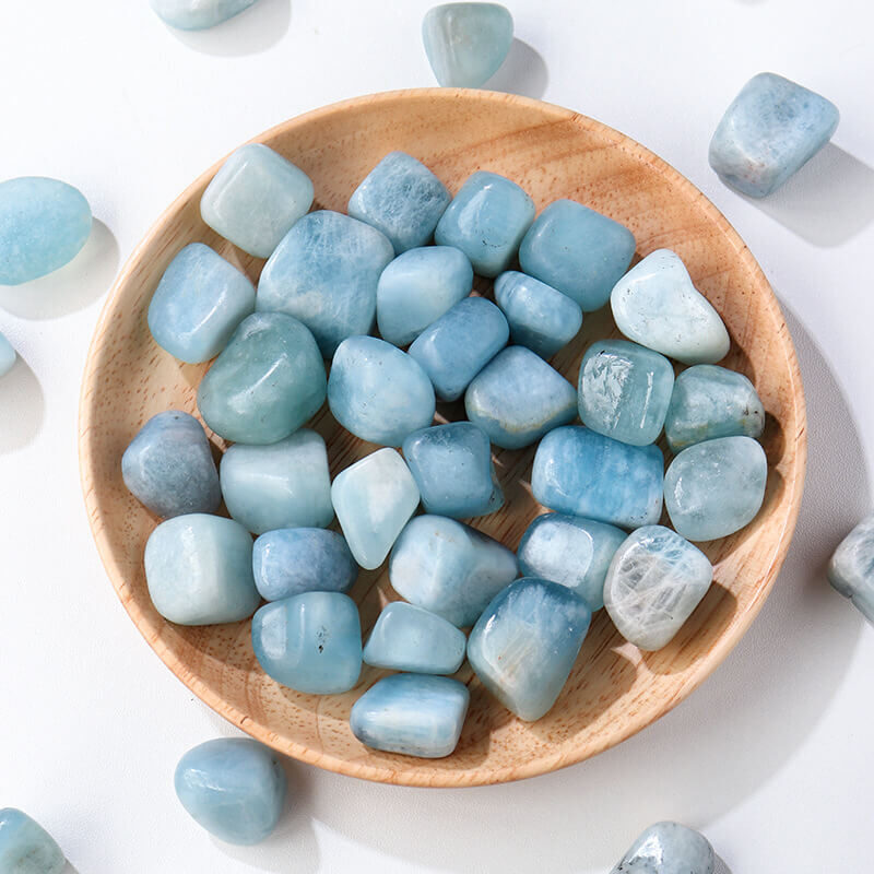 Aquamarine Stone Tumbled Crystal Wholesale 3