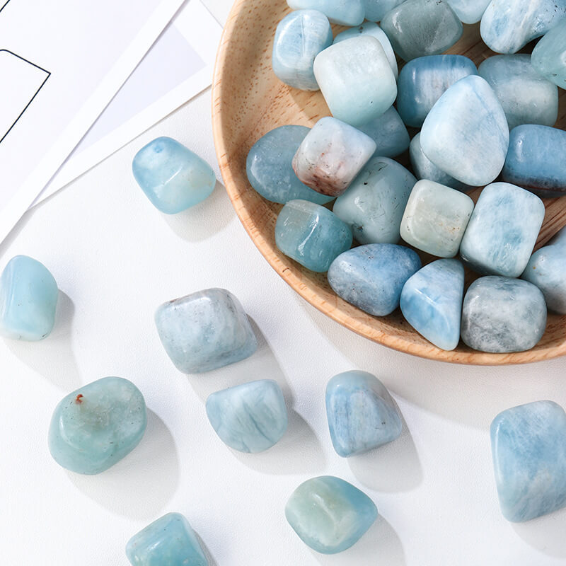 Aquamarine Stone Tumbled Crystal Wholesale 4