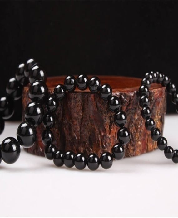 Black Obsidian Bracelet Crystal Beads Wholesale 2 1