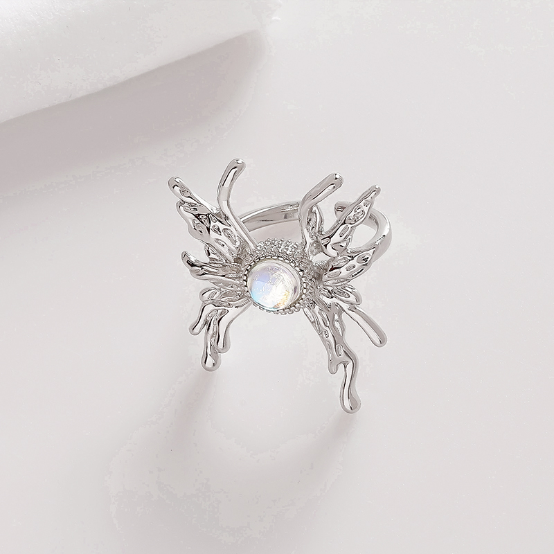 Butterfly Moonstone Crystal Ring-1