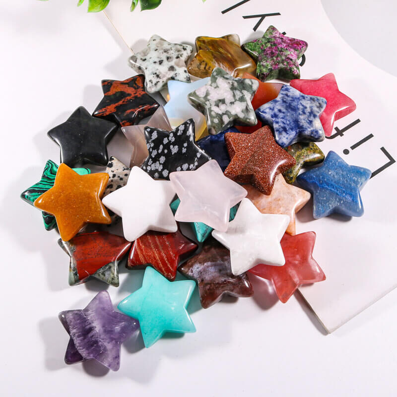 Carved Star Crystals Stones Bulk Wholesale
