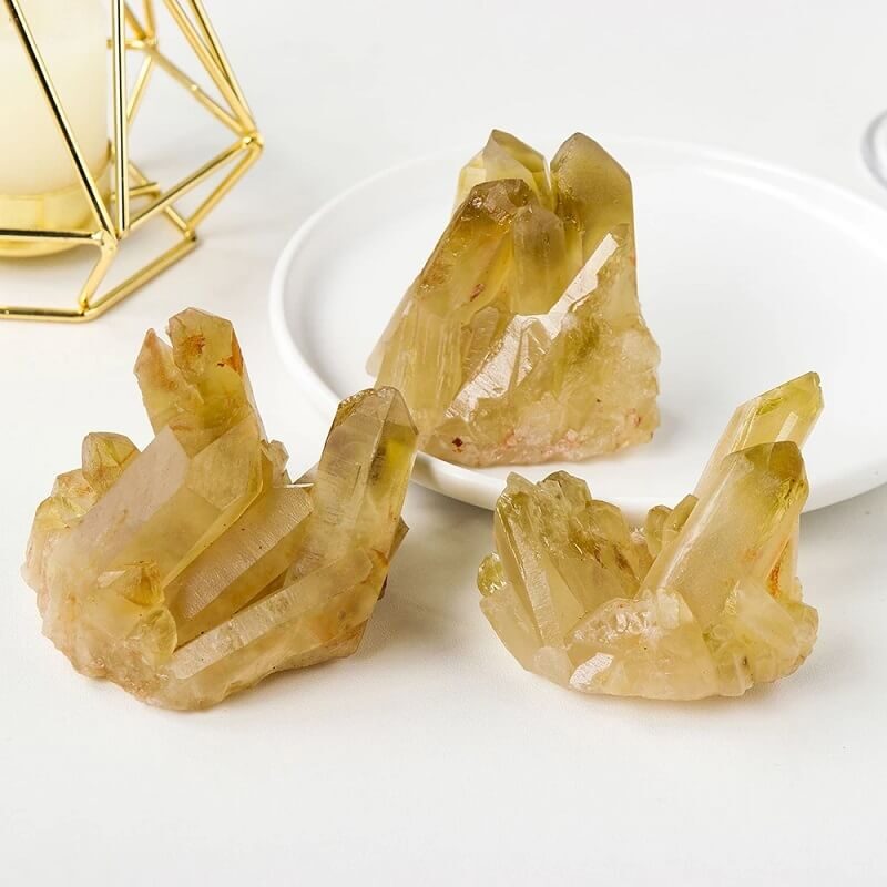 Citrine Quartz Cluster Gemstones Wholesale
