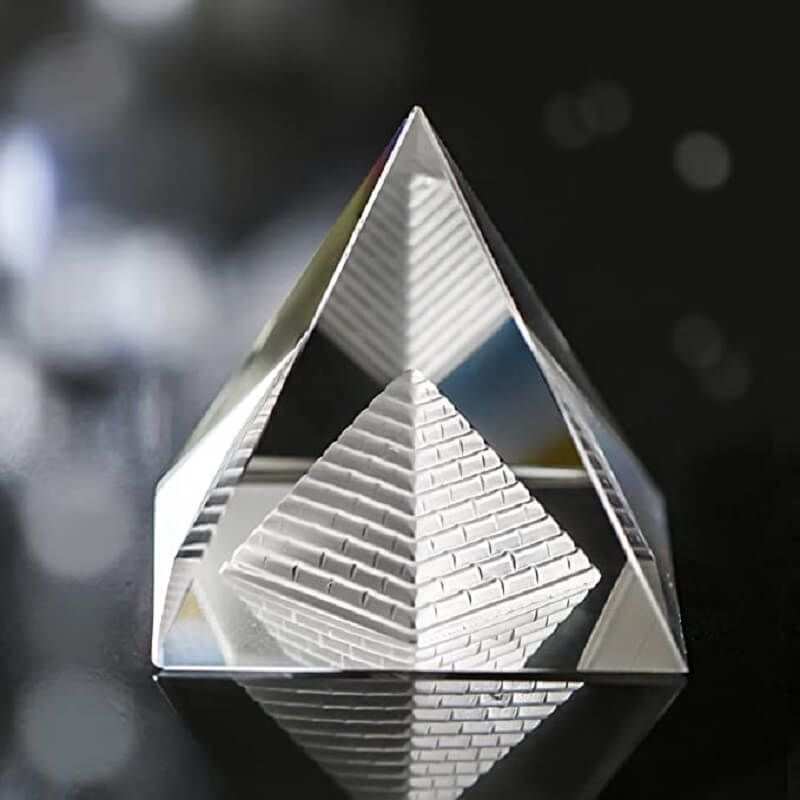 Clear Crystal Pyramid Inner Pyramid