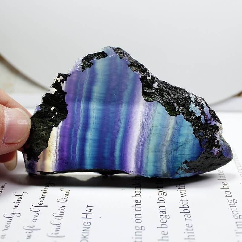 Colorful Rainbow Fluorite Crystal Bulk 3