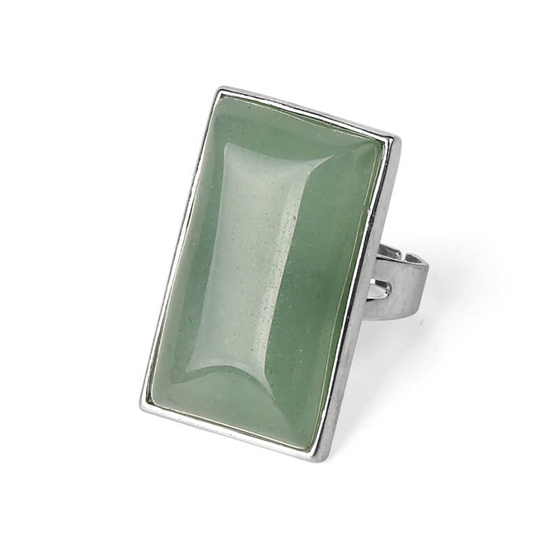 Crystal Rings Rectangle Stone-6
