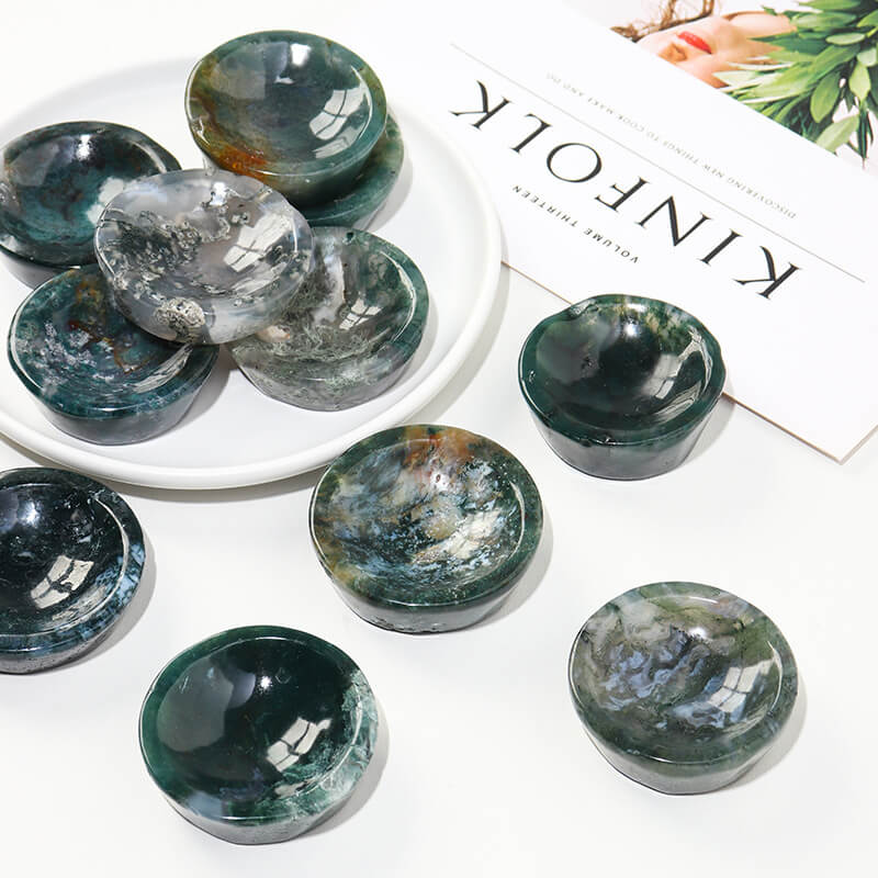 Moss Agate Crystal Bowl Wholesale-4