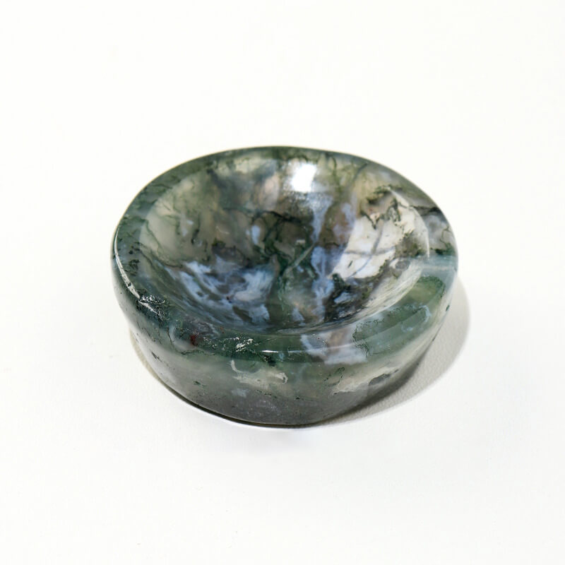 Moss Agate Crystal Bowl Wholesale-5