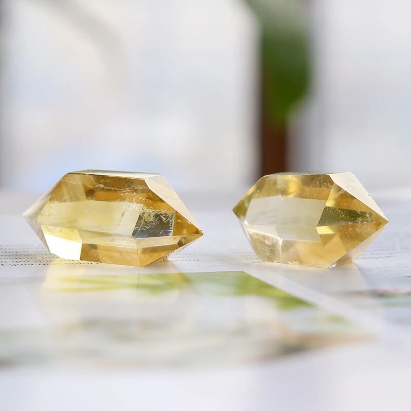Natural Citrine Double Point Tower Crystal 2