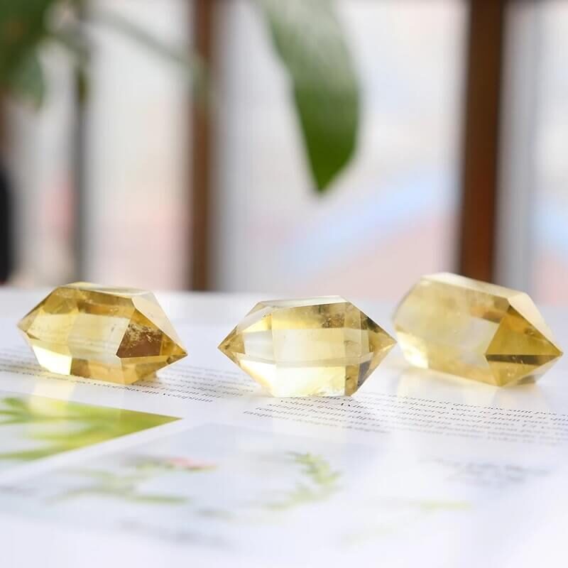 Natural Citrine Double Point Tower Crystal 3