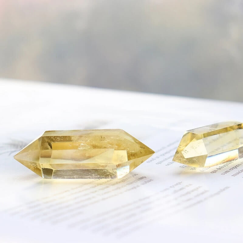 Natural Citrine Double Point Tower Crystal 4