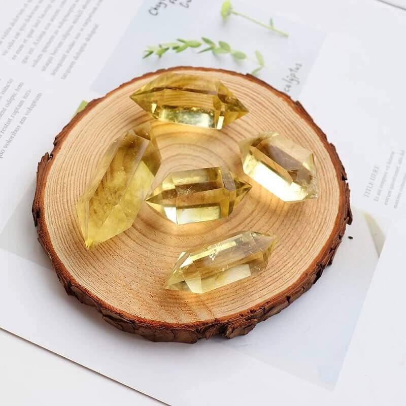 Natural Citrine Double Point Tower Crystal 5