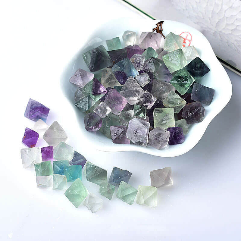 Octahedral Fluorite Rainbow Crystal Stone