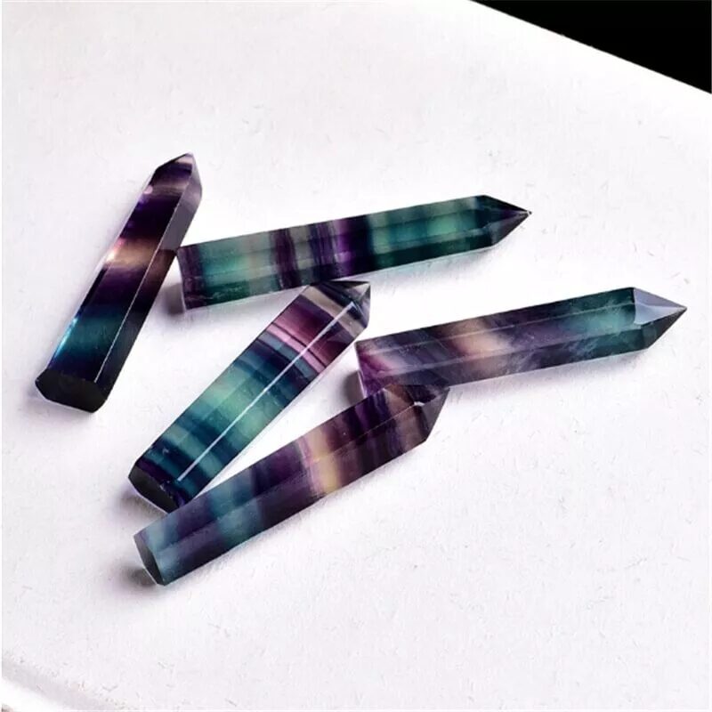 Rainbow Fluorite Crystal Point Tower 2