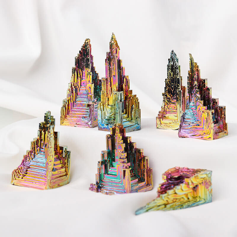 Raw Bismuth Crystals Mineral