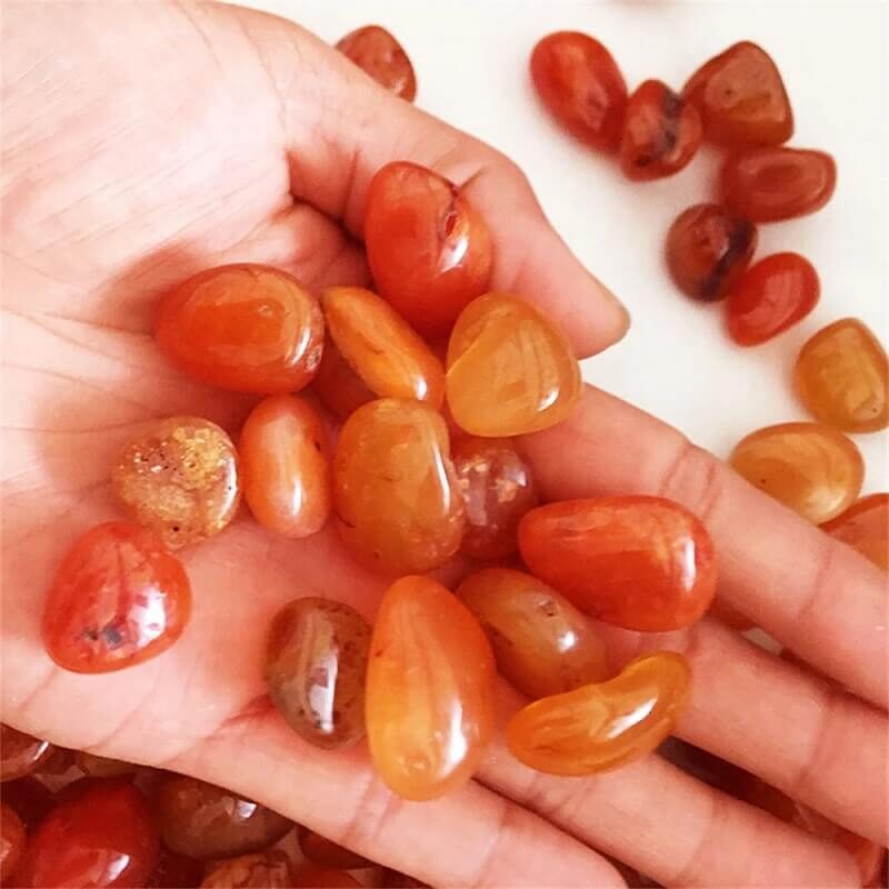 Red Carnelian Crystal Stones 1