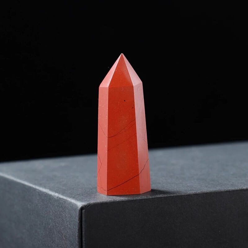 Red Jasper Crystal Point Tower 1