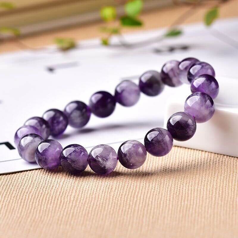 amethyst bracelet crystal beads