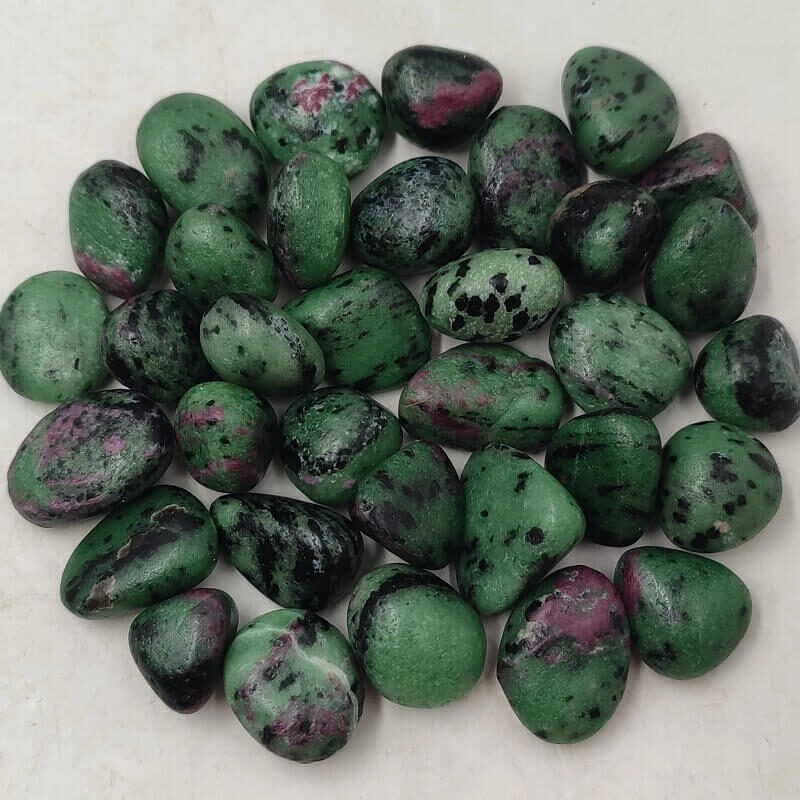 Ruby Zoisite Tumbled Stones Wholesale