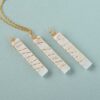 Selenite Crystal Jewelry Gold Chain Pendant Wholesale